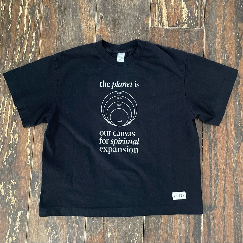 Wolven Los Angeles Ethical Oversized Black TShirt